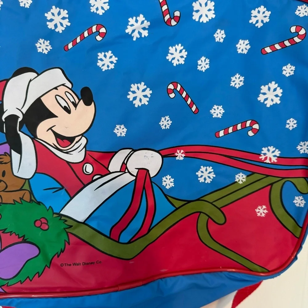 Vintage NEW Walt Disney Co Mickey Mouse Christmas Kid’s Carry On Messenger Bag